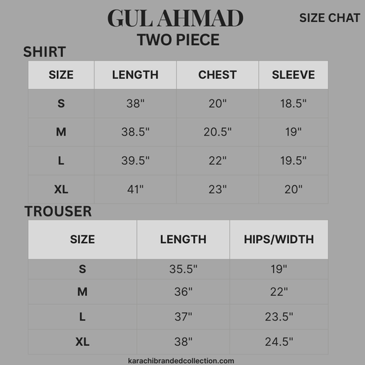 Gul Ahmed 2-Piece Lawn Shirt+Trouser