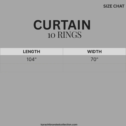 CURTAIN 10 RINGS HIGH & EXPORT QUALITY