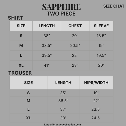 Sapphire 2-Piece Lawn Suit (Shirt + Trouser)