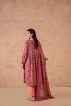 Nishat Unstitch 3PC Printed Lawn (dusty rose)