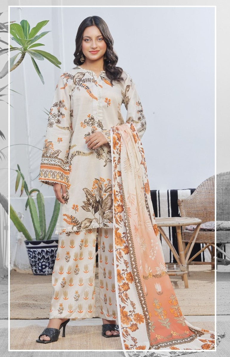MJ IZHAN – POP CORD SET | 3-Piece Digital Printed Lawn Suit