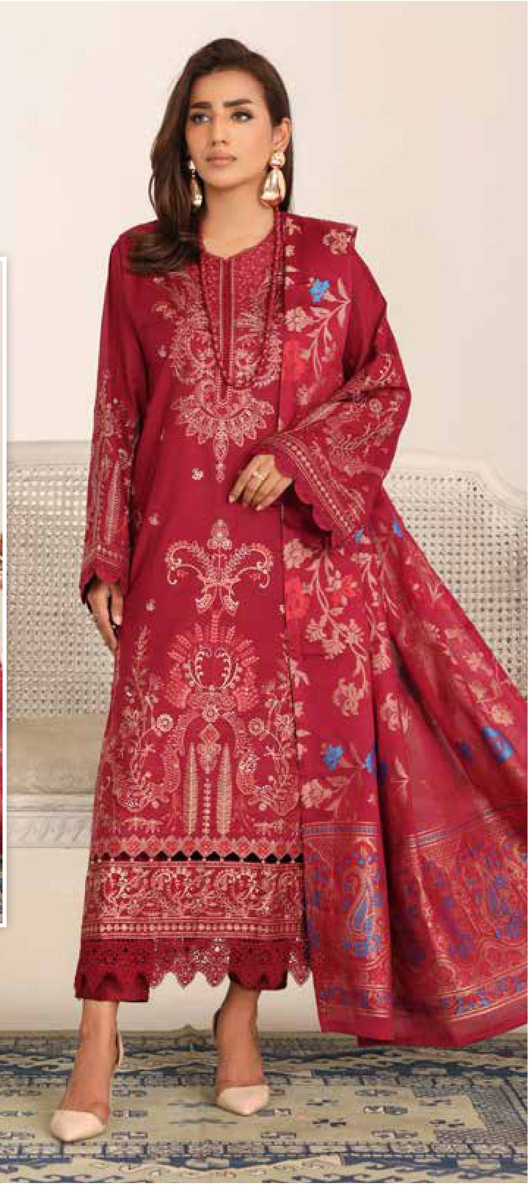 Johra “Milza” – Embroidered Lawn with Jacquard Dupatta