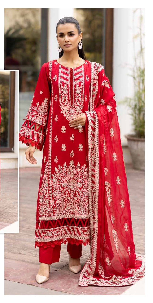 Johra – MELIHA Embroidered Lawn with Embroidered Chiffon Dupatta