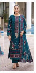 Johra – MELIHA Embroidered Lawn with Embroidered Chiffon Dupatta