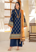 Inaya Vol. 1 By KBC Fashion Unstitched Lawn Collection (Dark Blue)