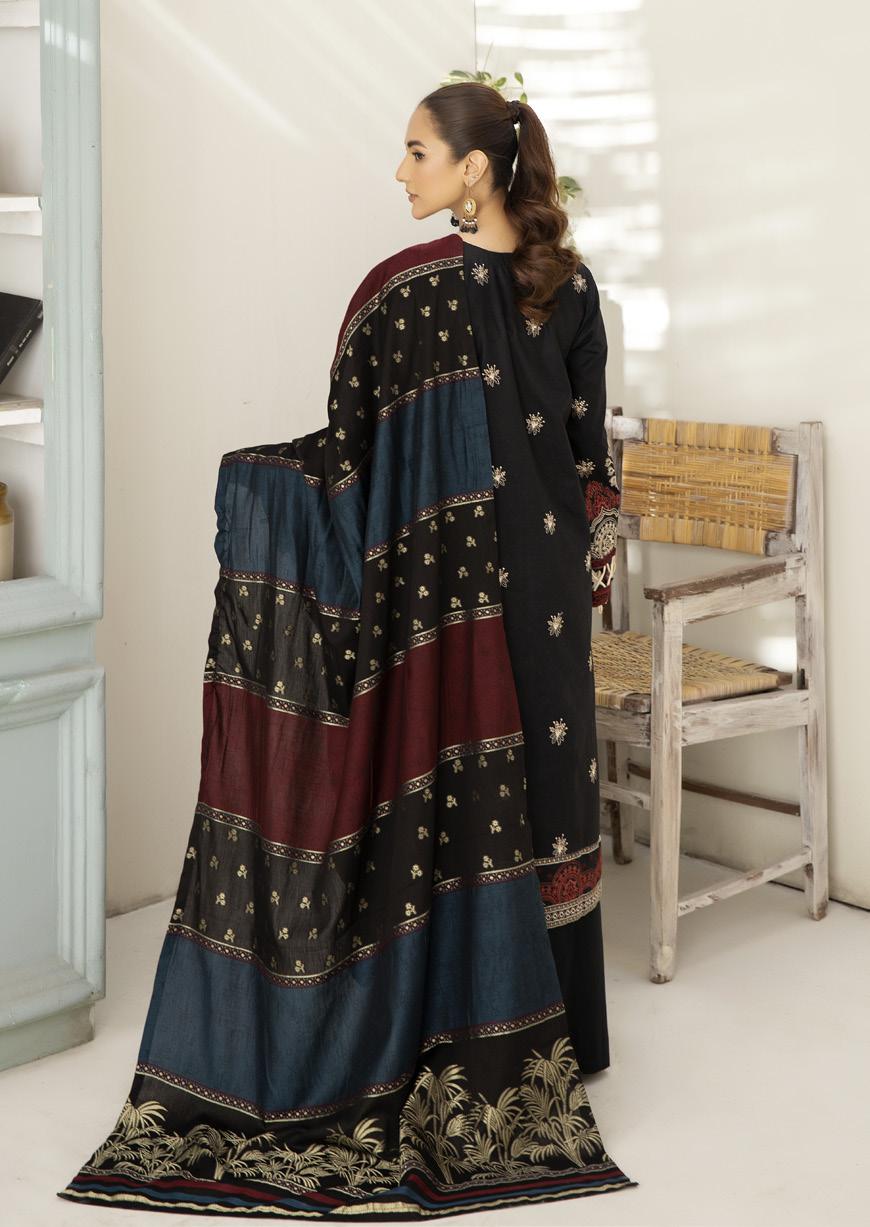 GLAMIST BY JOHRA - Unstitched Embroidered Jacquard 3PC Lawn