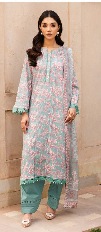 Sarim By Johra - Unstitched 3-Piece Digital Printed Lawn