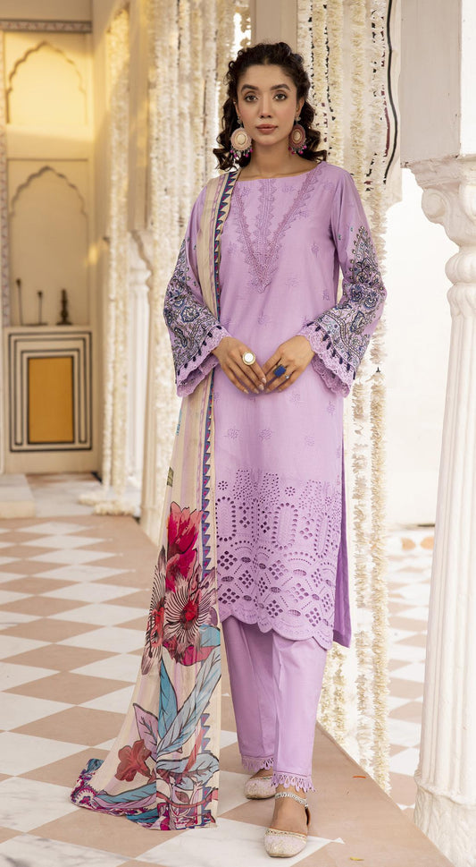 Khalwat By Johra – Unstitched 4PC Embroidered Chikankari