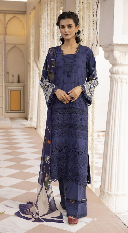 Khalwat By Johra – Unstitched 4PC Embroidered Chikankari