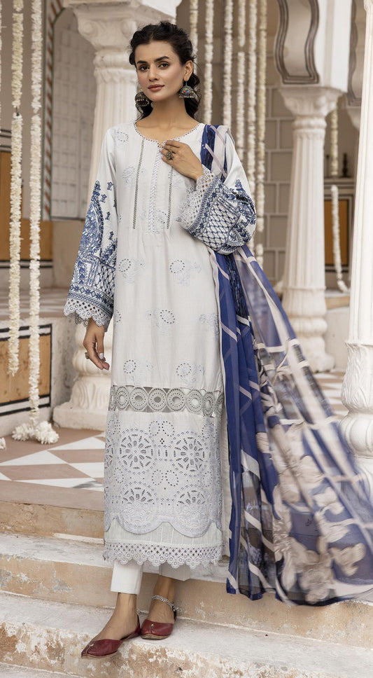 Khalwat BY Johra – Unstitched 4PC Embroidered Chikankari