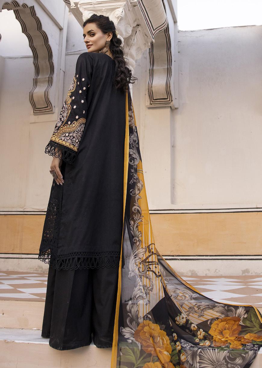 KHALWAT BY JOHRA - Unstitched 4PC Embroidered Chikenkari