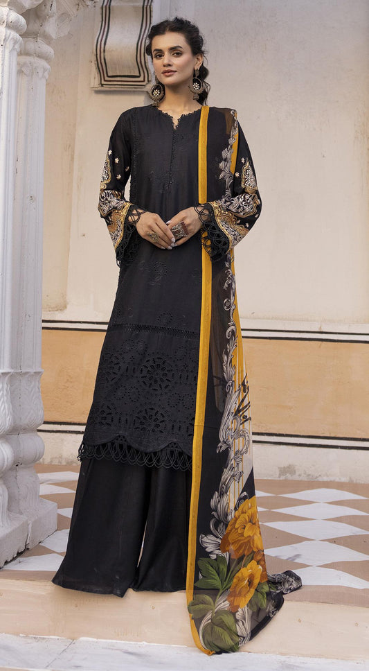 Khalwat BY Johra – Unstitched 4PC Embroidered Chikankari