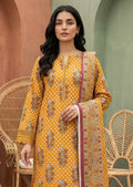 Keyseria By Jaffrani-3PC Unstitch Lawn (Orange)