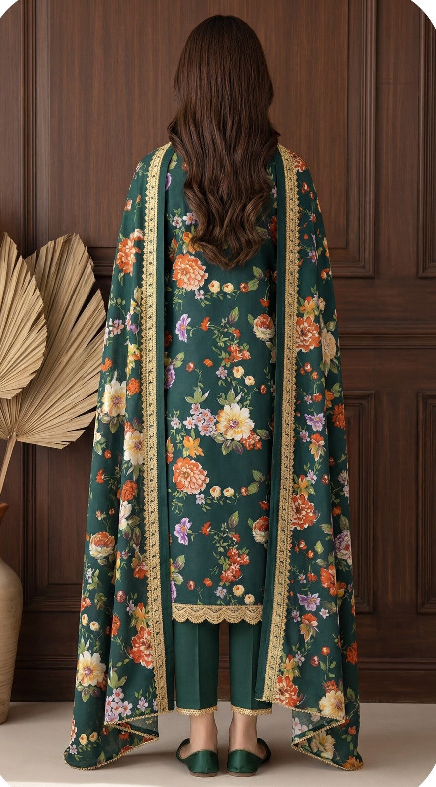 Keyseria By Jaffrani-3PC Unstitch Lawn Chapter-3-(Cream)