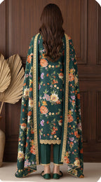 Keyseria By Jaffrani-3PC Unstitch Lawn Chapter-3-(Cream)