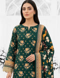 Keyseria By Jaffrani-3PC Unstitch Lawn Chapter-4-(Metallic brown)