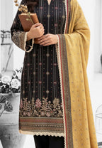 Keyseria By Jaffrani-3PC Unstitch Lawn Chapter-4-(Metallic brown)