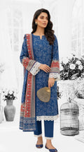 Keyseria By Jaffrani-3PC Unstitch Lawn Chapter-4-(Light Blue)