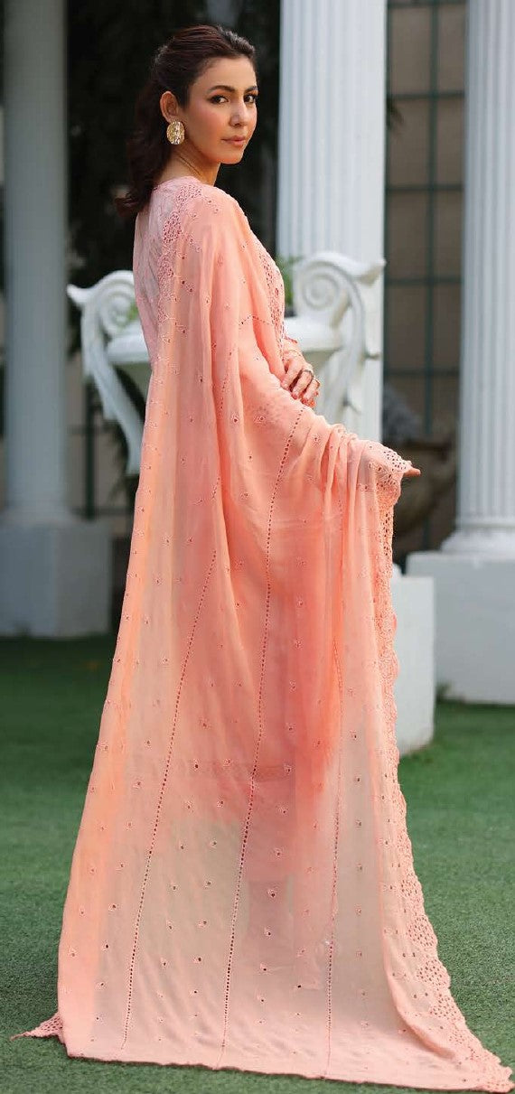 Johra Ashnoor – Unstitched 4-Piece Chikankari Lawn Suit