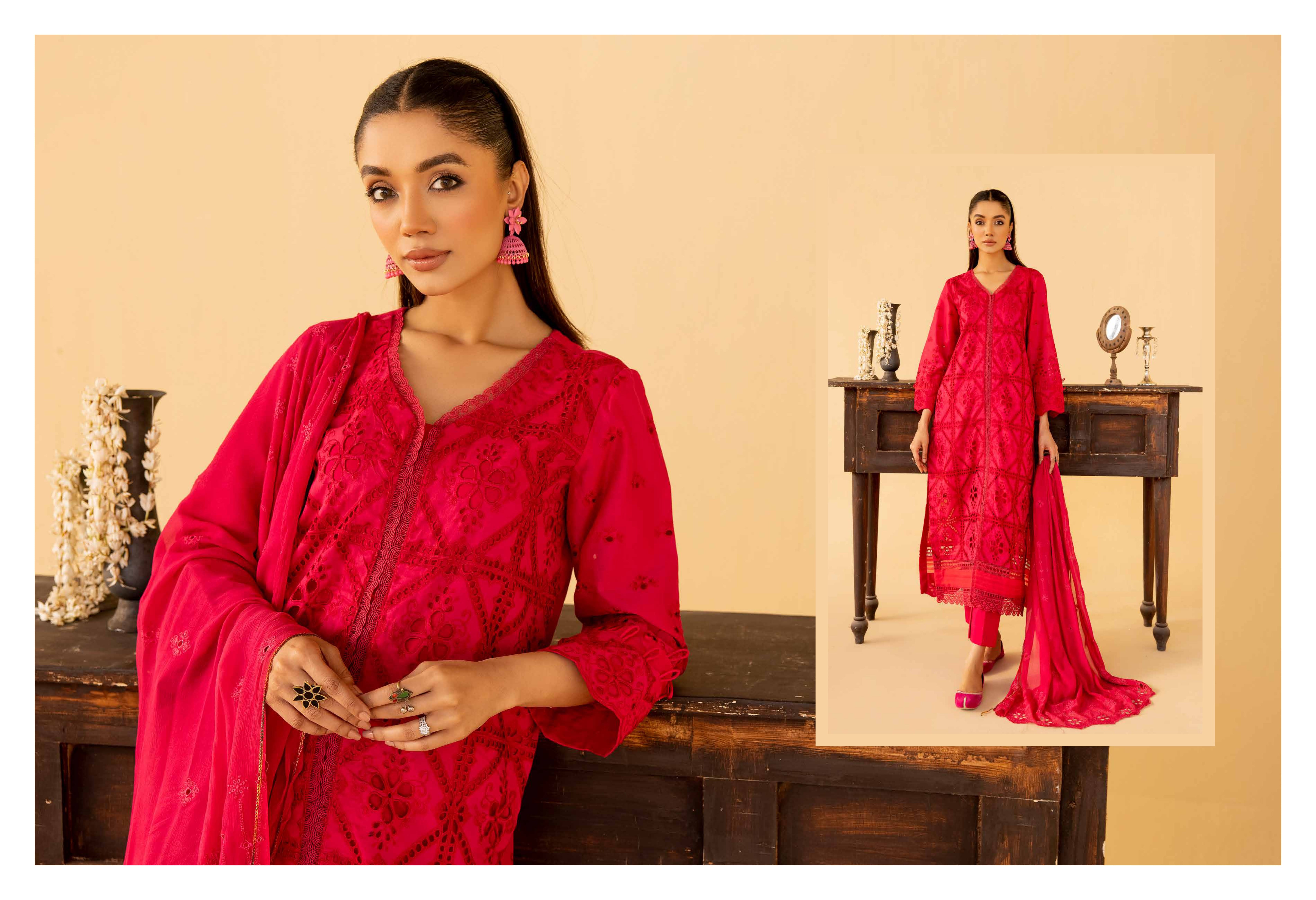 FASANA BY JOHRA - Unstitched 3PC Chikenkari