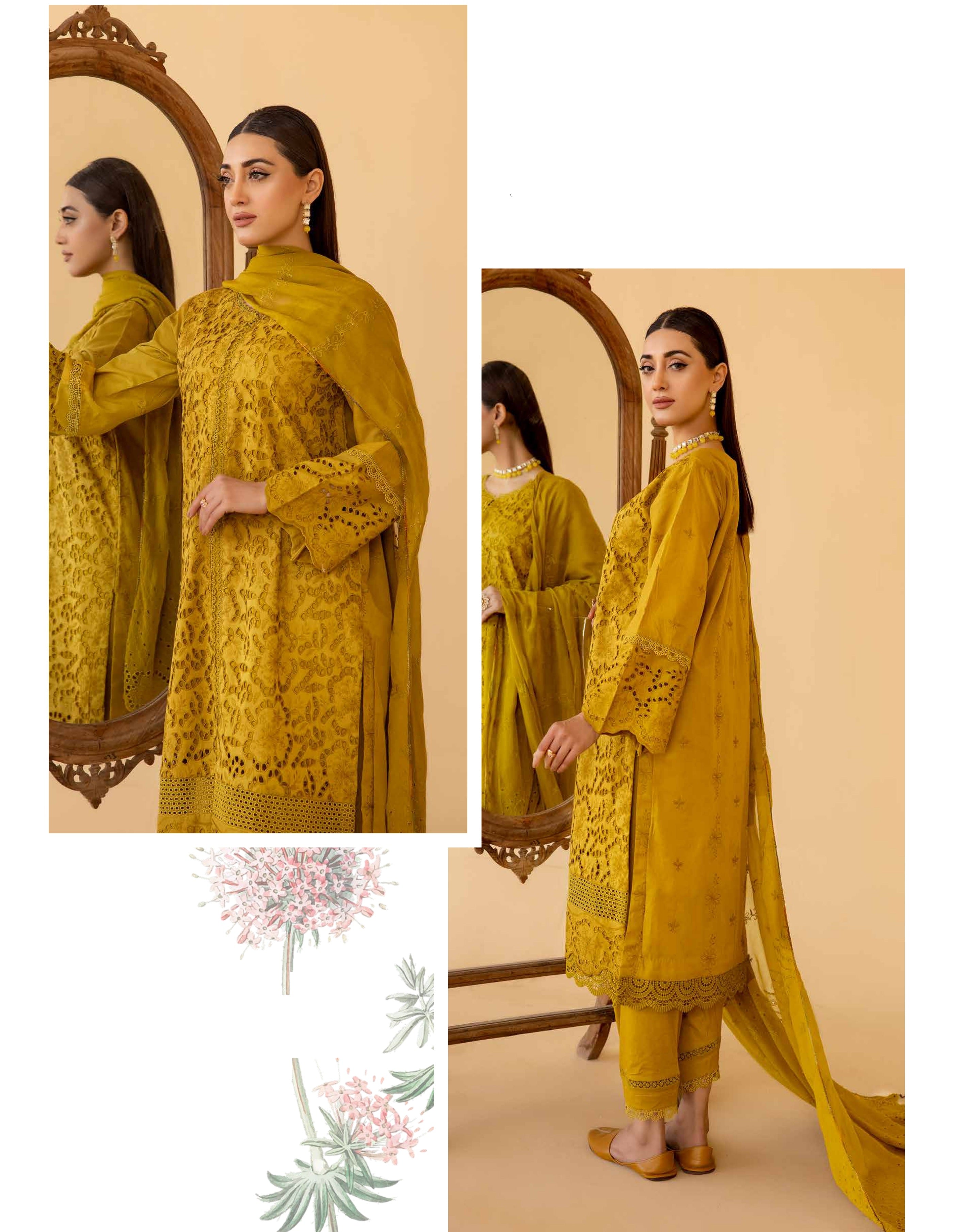 FASANA BY JOHRA - Unstitched 3PC Chikenkari