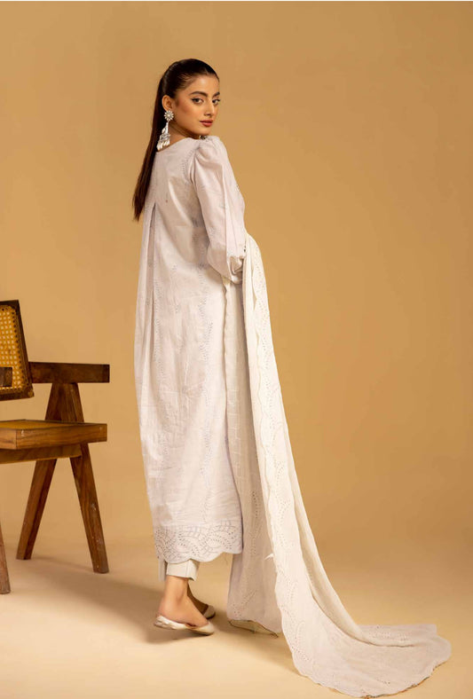 Fasana By Johra - Unstitched 3PC Chikenkari