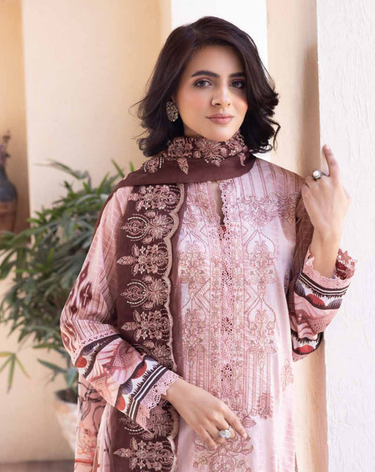 Shazra BY Johra - Unstitched Printed 3PC Lawn Embroiderey