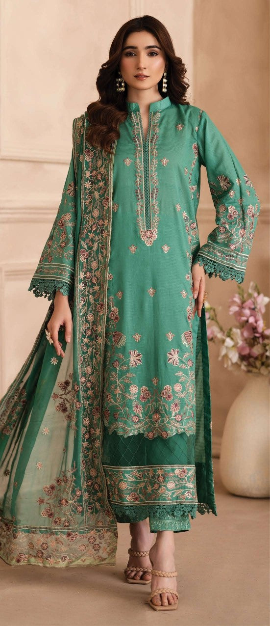 Johra – YUSRA  Embroidered Lawn with Embroidered Chiffon Dupatta