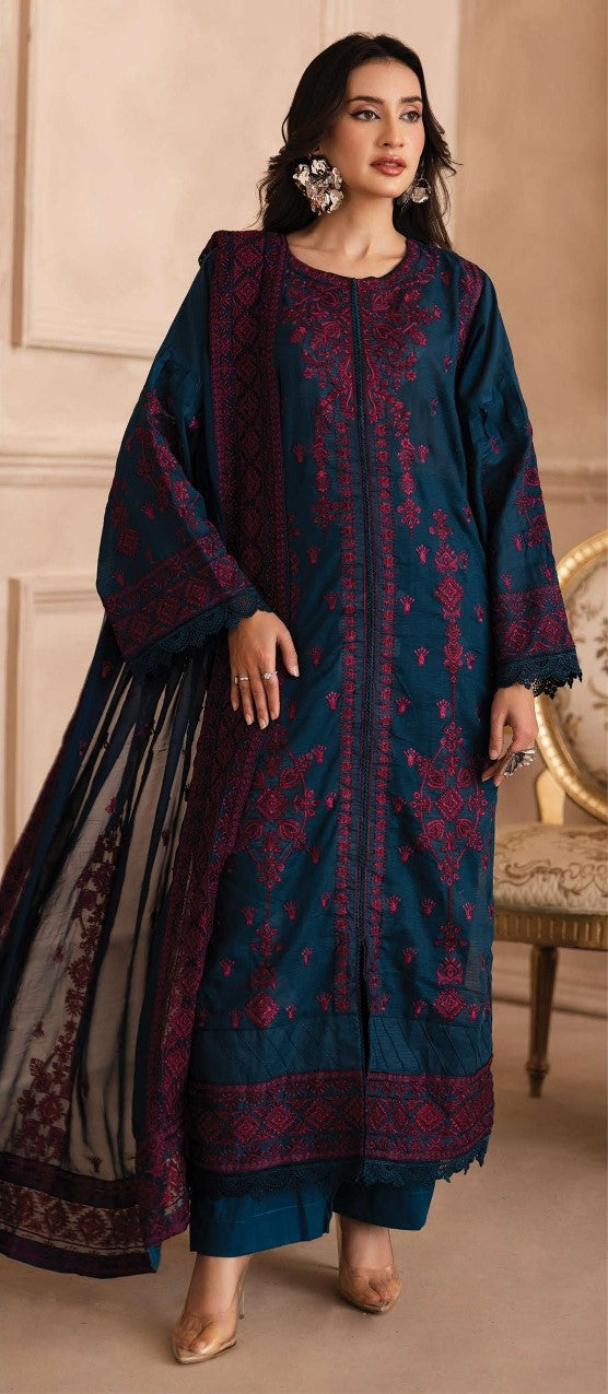 Johra – YUSRA  Embroidered Lawn with Embroidered Chiffon Dupatta