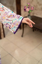 Lavender Garden – 3PC Embroidered Stitched Suit (white)-PV1-SV-23