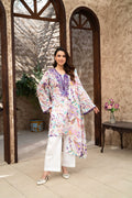 Lavender Garden – 3PC Embroidered Stitched Suit (white)-PV1-SV-23