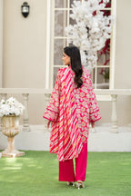 KBC Fashion-3PC Printed Stitch Lawn Suit (Pink)-PV1-SV21