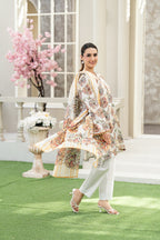 KBC Fashion-3PC Printed Stitch Lawn Suit (off white)-PV1-SV19