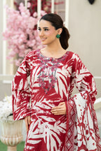 Ruby Bloom-3PC Embroidered Stitched Suit (Red)-PV1-SV-27