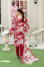 Ruby Bloom-3PC Embroidered Stitched Suit (Red)-PV1-SV-27