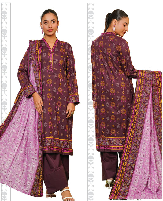 Khaadi SS'25 Lawn Unstitched 3 Piece Suit