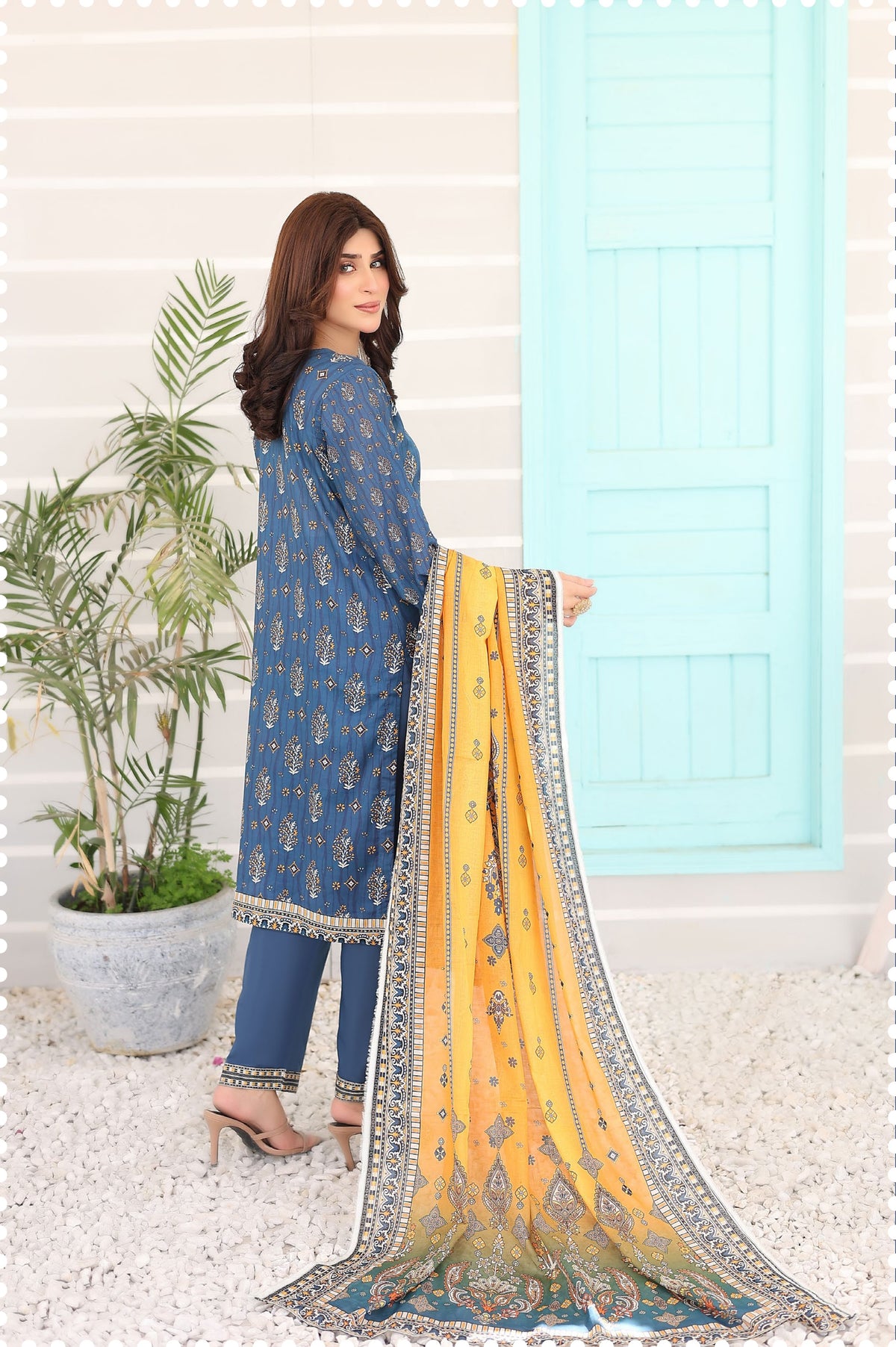 MISHAL BY LEEDS 3PC UNSTICHED CAMBRIC