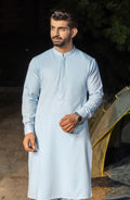 Grace Men’s Wash & Wear Unstitched Fabric Suit (Ice Blue)