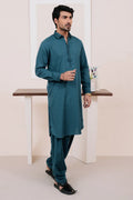Grace Men’s Wash & Wear Unstitched Fabric Suit (Zinc Blue)