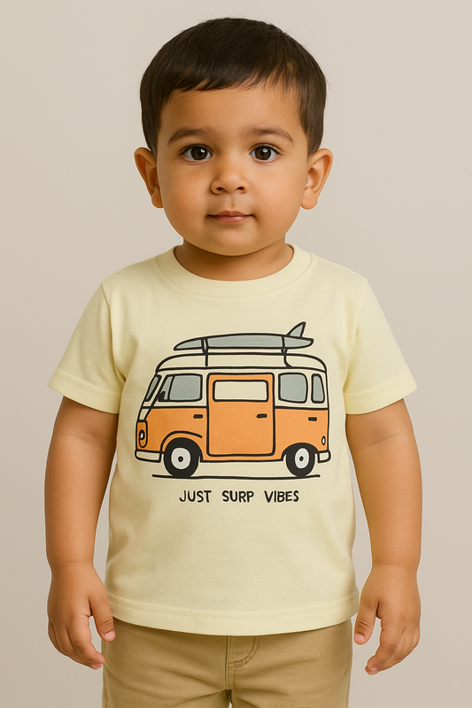 Surf Seagull Short Sleeve Tee-For Kids