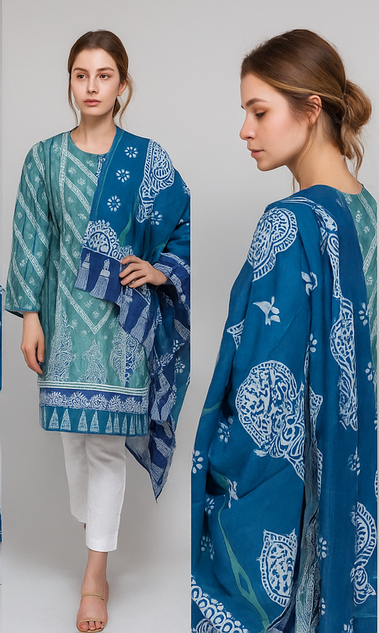 Sana Safinaz 2-Piece Lawn Suit (Shirt + Dupatta)