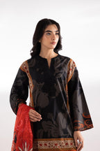Mahya Sana Safinaz 3PC Unstitch Lawn. (black)