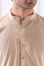Grace Men’s Wash & Wear Unstitched Fabric Suit (Beige)