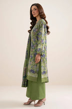 Sapphire 3-Piece Embroidered Unstitched Lawn Suit (Apple Green)