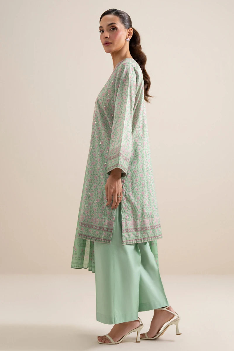 Sapphire 3-Piece Embroidered Unstitched Lawn Suit (Green)