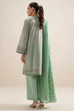 Sapphire 3-Piece Embroidered Unstitched Lawn Suit (Green)