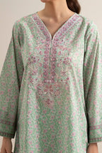 Sapphire 3-Piece Embroidered Unstitched Lawn Suit (Green)