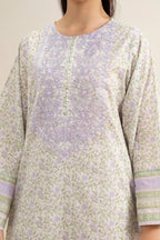 Sapphire 3-Piece Embroidered Unstitched Lawn Suit (Off White)