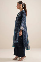 Sapphire 3-Piece Embroidered Unstitched Lawn Suit (Blue)