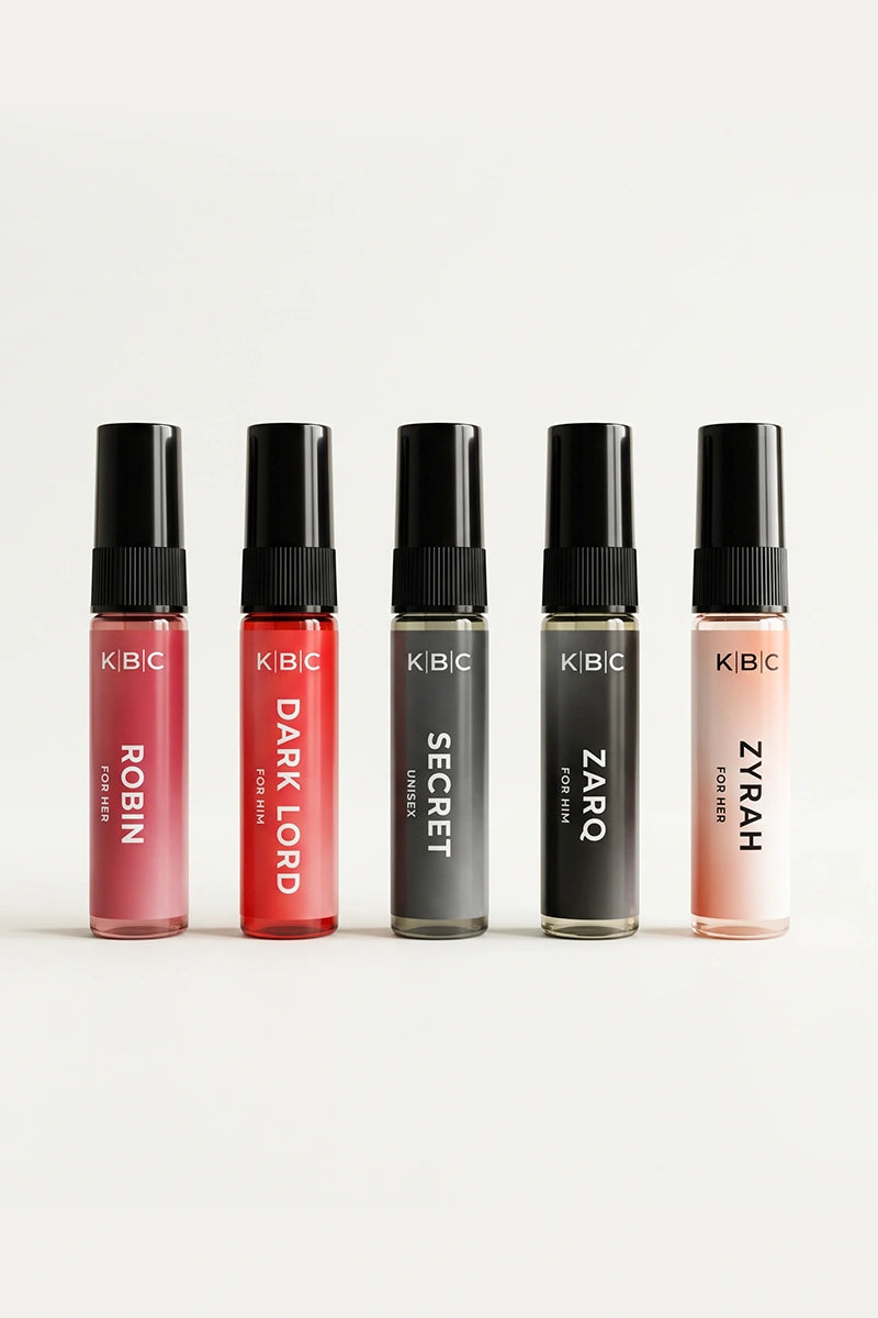 KBC Fashion Perfume Tester Set – 5 Fragrances for Men & Women
